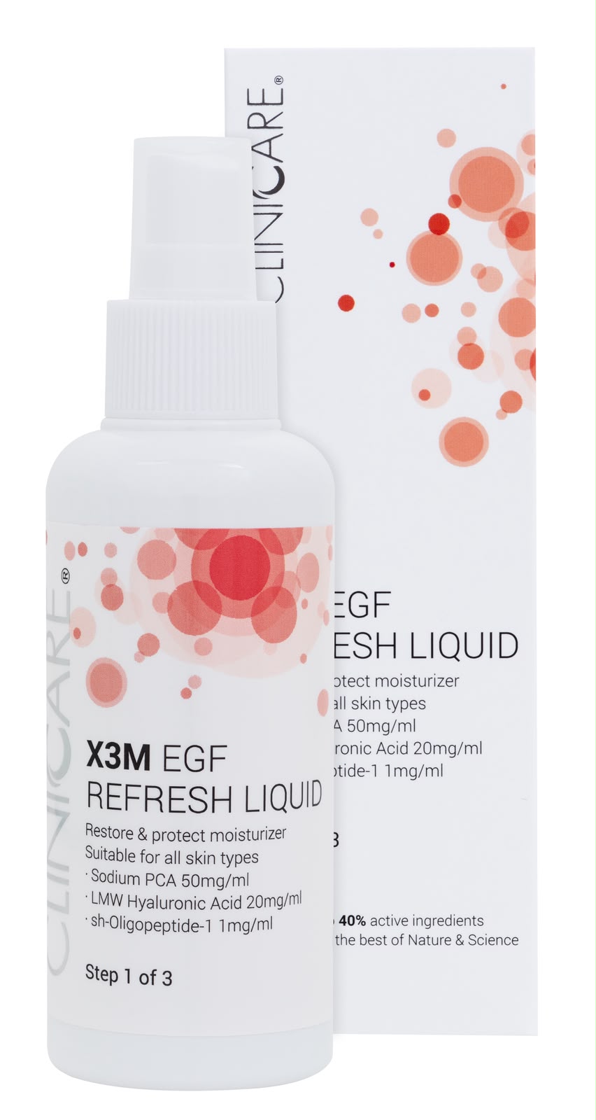 ClinicCare X3M EGF Refresh Liquid Moisturiser, 100ml